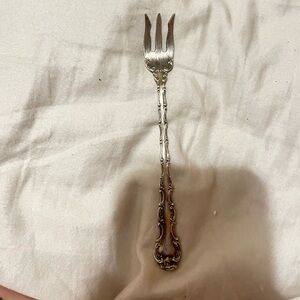 Gorham Silver Ornate Serving Fork